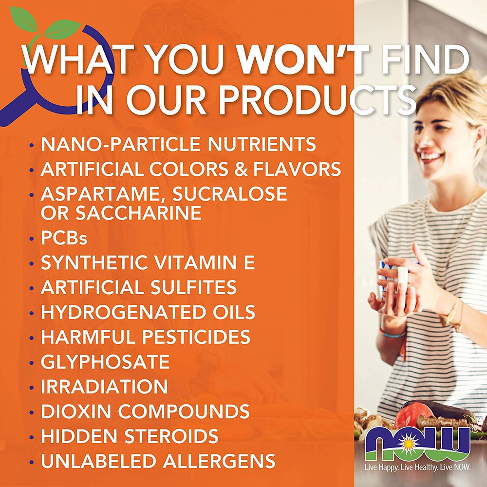 NOW Foods D-Mannose bottle on white background highlighting USA-made quality.