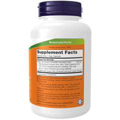 NOW Foods EGCG green tea extract capsules in a vegan bottle for convenient daily antioxidant support