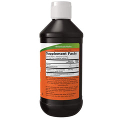NOW Foods Elderberry Liquid label close-up with 10:1 concentrate.
