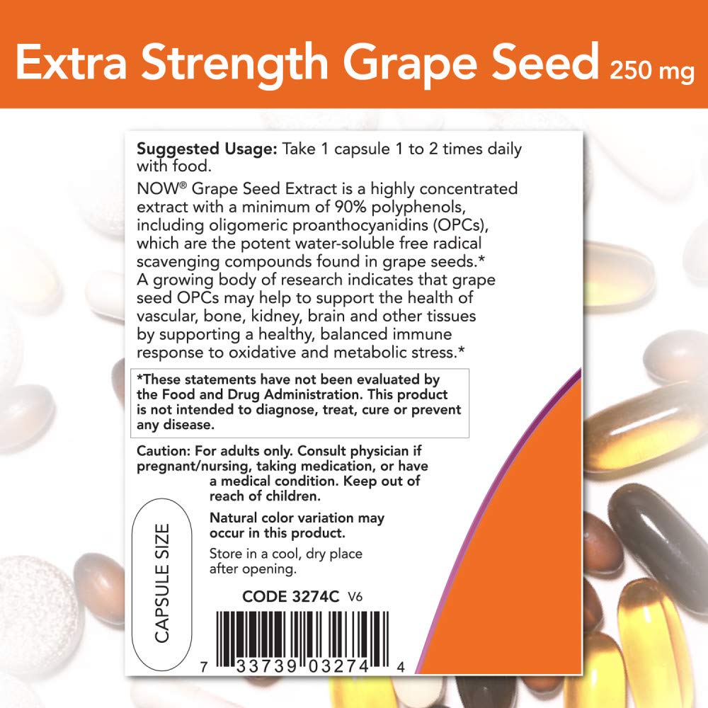 NOW Foods GMP certification seal indicating rigorous quality assurance.