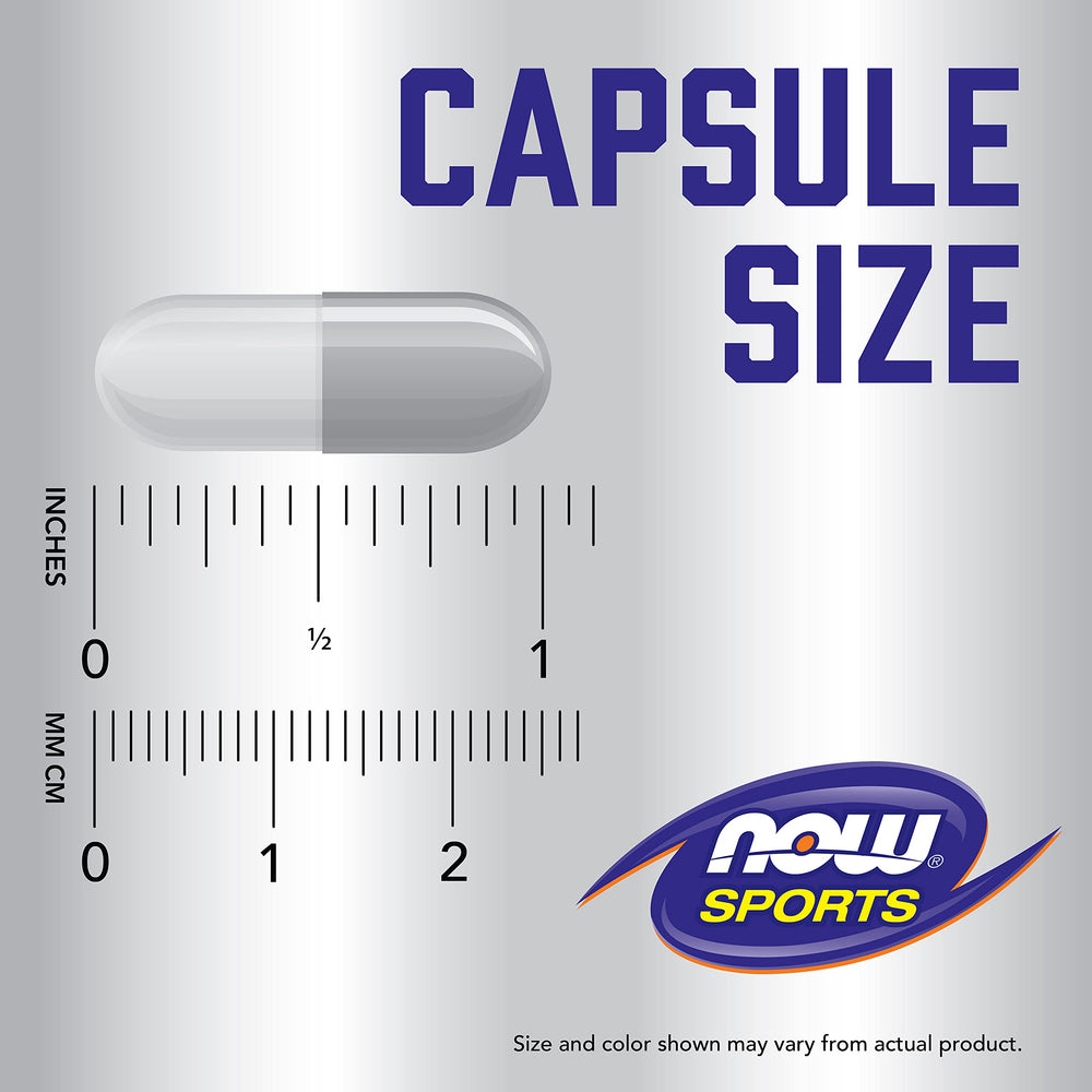 NOW Foods HMB 500 mg supplement facts image communicates purity
