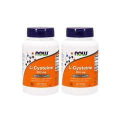 Now Foods L-Cysteine 500 mg bottle front view highlighting the product packaging and dosage