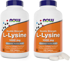 NOW Foods L-Lysine 1000mg bottle front for daily protein support.