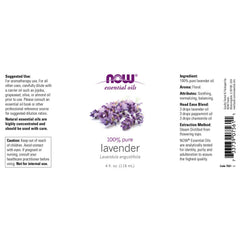 NOW Foods Lavender Oil pour: easy diffusion release to freshen rooms and reduce tension.