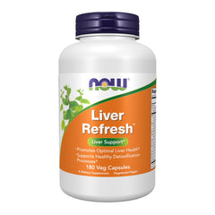 NOW Foods Liver Refresh bottle front shows the product for liver health support
