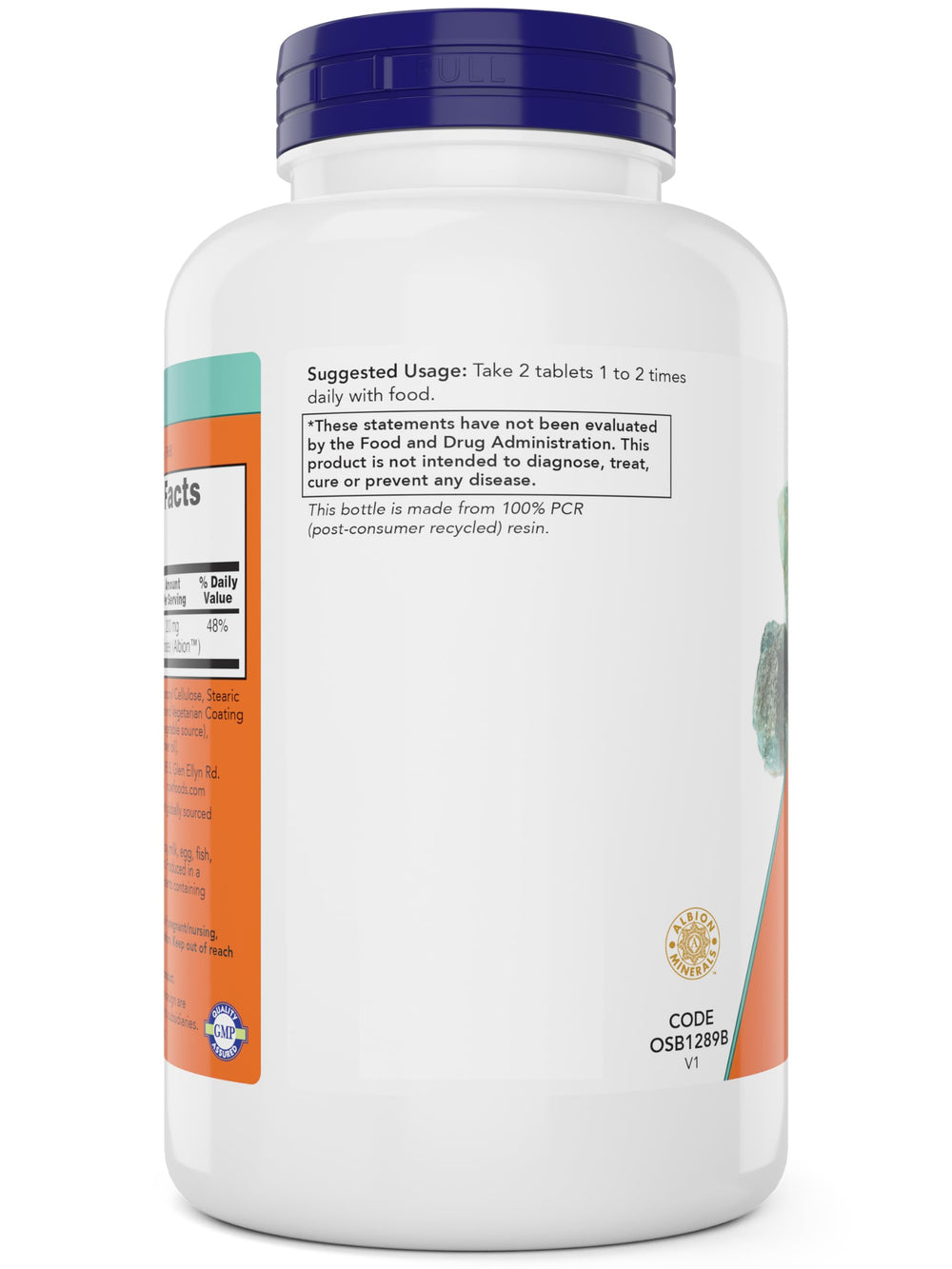 NOW Foods magnesium glycinate produced in GMP facility with quality control