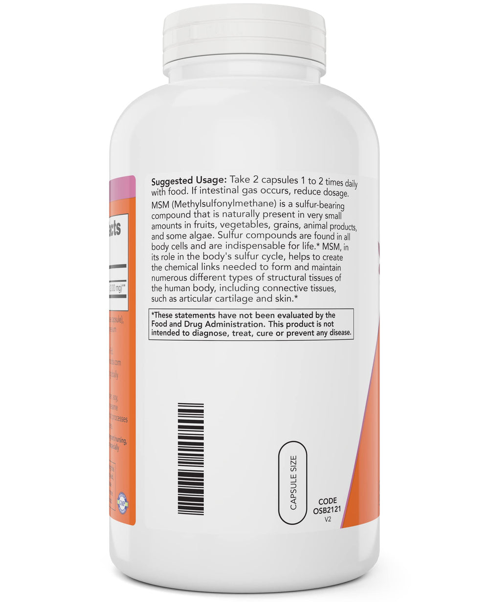 Two-pack Now MSM bottles on shelf signaling value and convenience