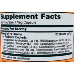 NOW Foods Probiotic-10 capsules close-up emphasizing compact size