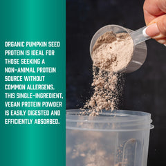 NOW Foods Pumpkin Seed Protein powder vegan and non-GMO packaging emphasis