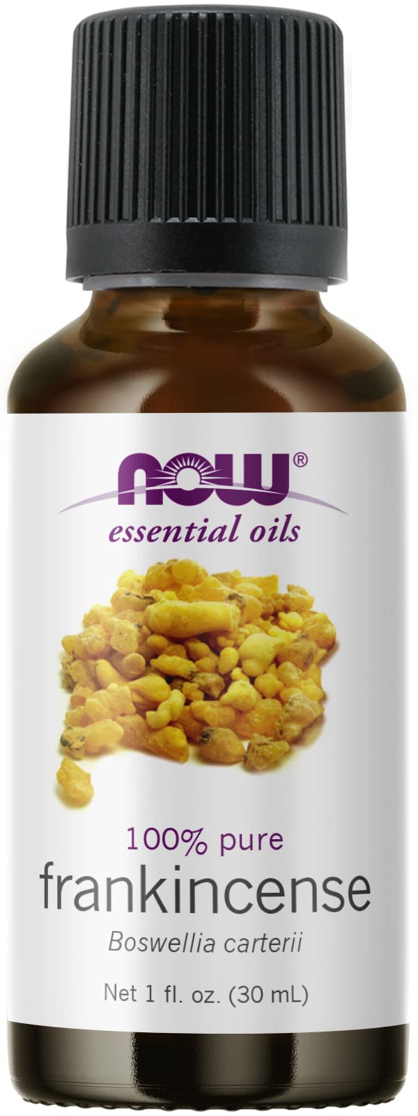 Now Foods Pure Frankincense Oil bottle for aromatherapy and skin care