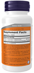 NOW Foods SAMe bottle label closeup highlighting product quality and purity for daily wellness.