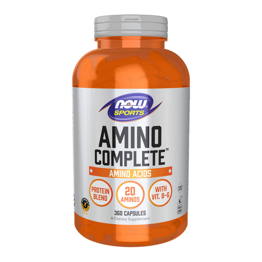NOW Foods Sports Amino Complete bottle ready for daily amino acid support during workouts