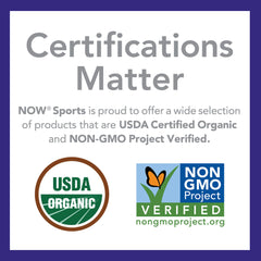 NOW Sports Organic MCT Oil bottle close-up—pale, clear oil hinting purity.