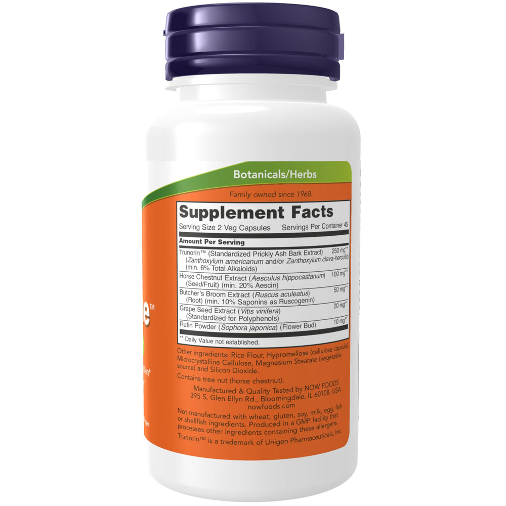 NOW Foods ingredient capsules close-up showing plant extract textures and clarity