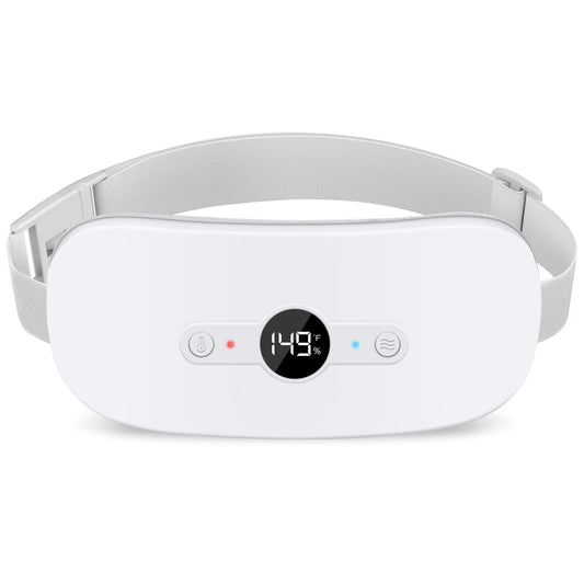 NOWWISH heating pad with LED display shows temperature and battery level for easy control.