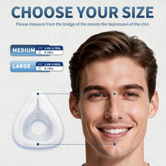 NQIAO AirFit F20 cushion rear close-up with soft silicone texture