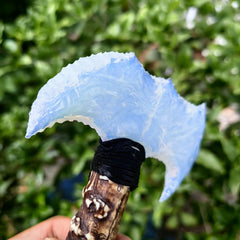 NSMJODStone Opal Obsidian crystal-detail reveals color play in light.