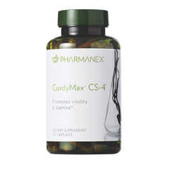 Nu Skin CordyMax Cs-4 bottle front for daily vitality.