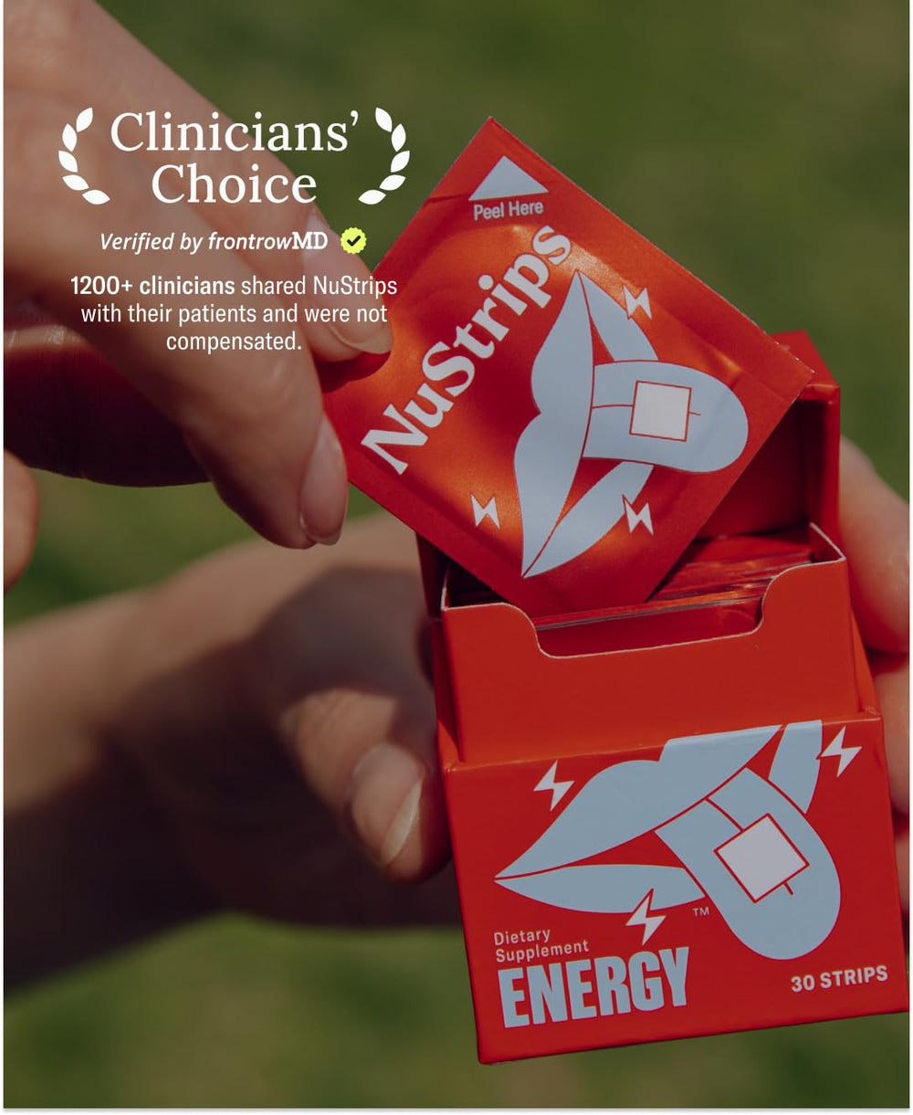 Fresh lemon aroma from NuStrips energizing moments.