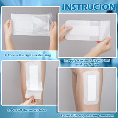 Individually wrapped Nuanchu dressings keep clean for quick bedside changes.