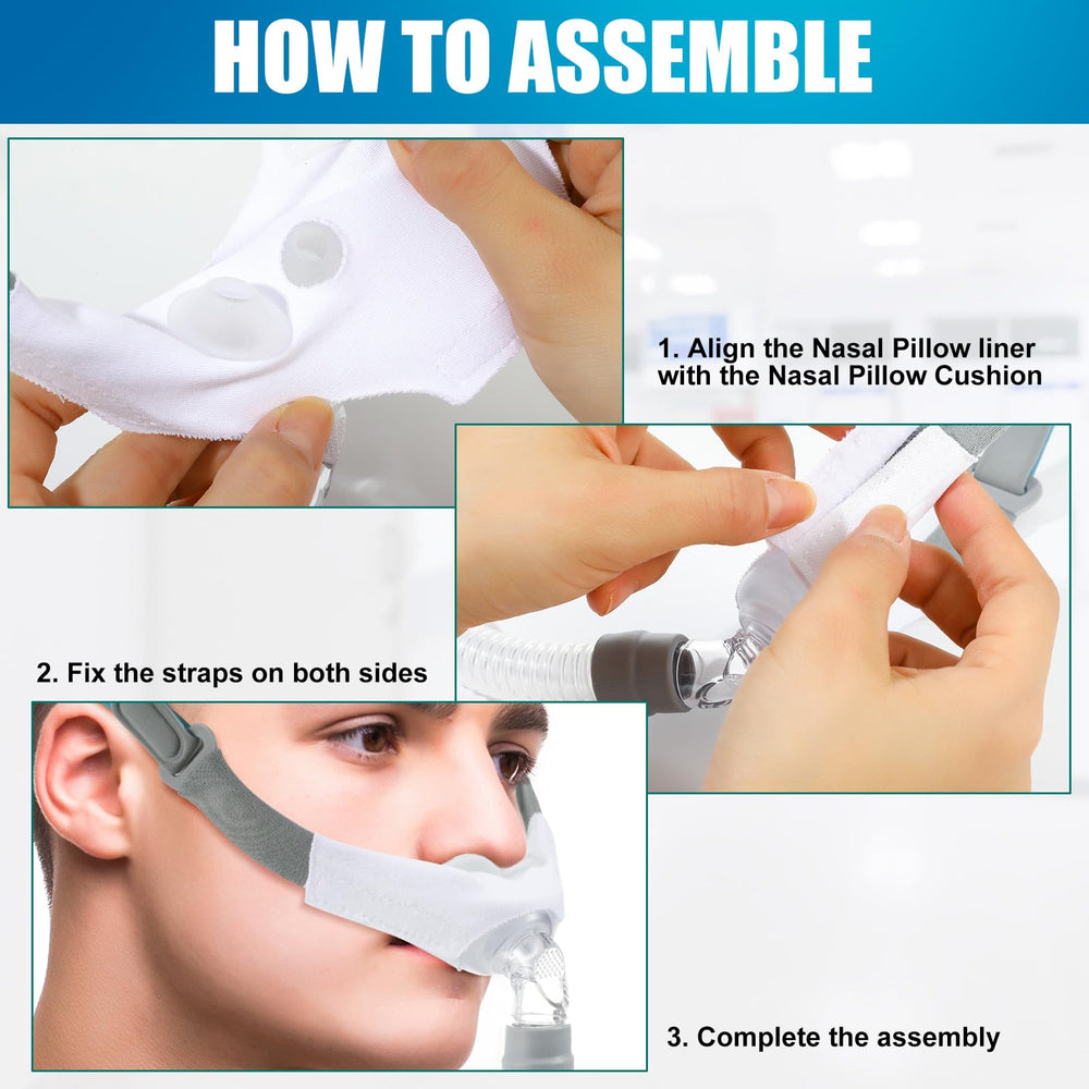 Nuanchu liner dimensions indicate M size compatibility for diverse CPAP masks.