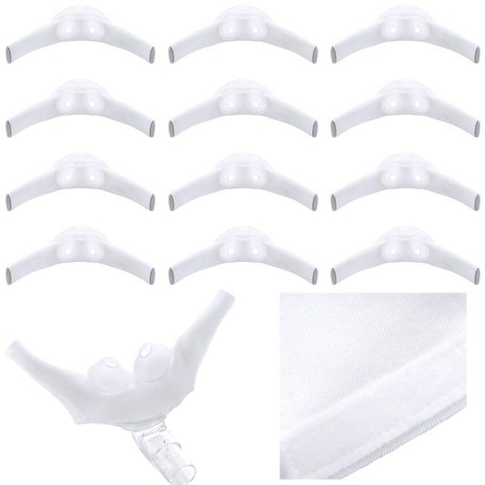 Nuanchu nasal pillow liner packaging shows 24 pieces for CPAP comfort.