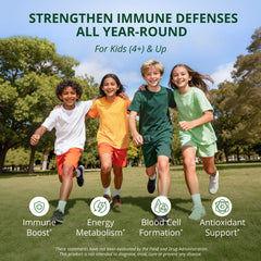 Child taking NuBest Immune Gummies for daily supplementation