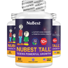NuBest Tall 10+ bottle with calcium blend for growing bodies