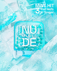 NUDE MINTS instant-peppermint-blast highlights rapid flavor release for quick refresh.