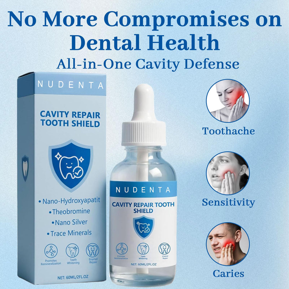 NUDENTA Odontic Repair daily routine use with safe enamel support.
