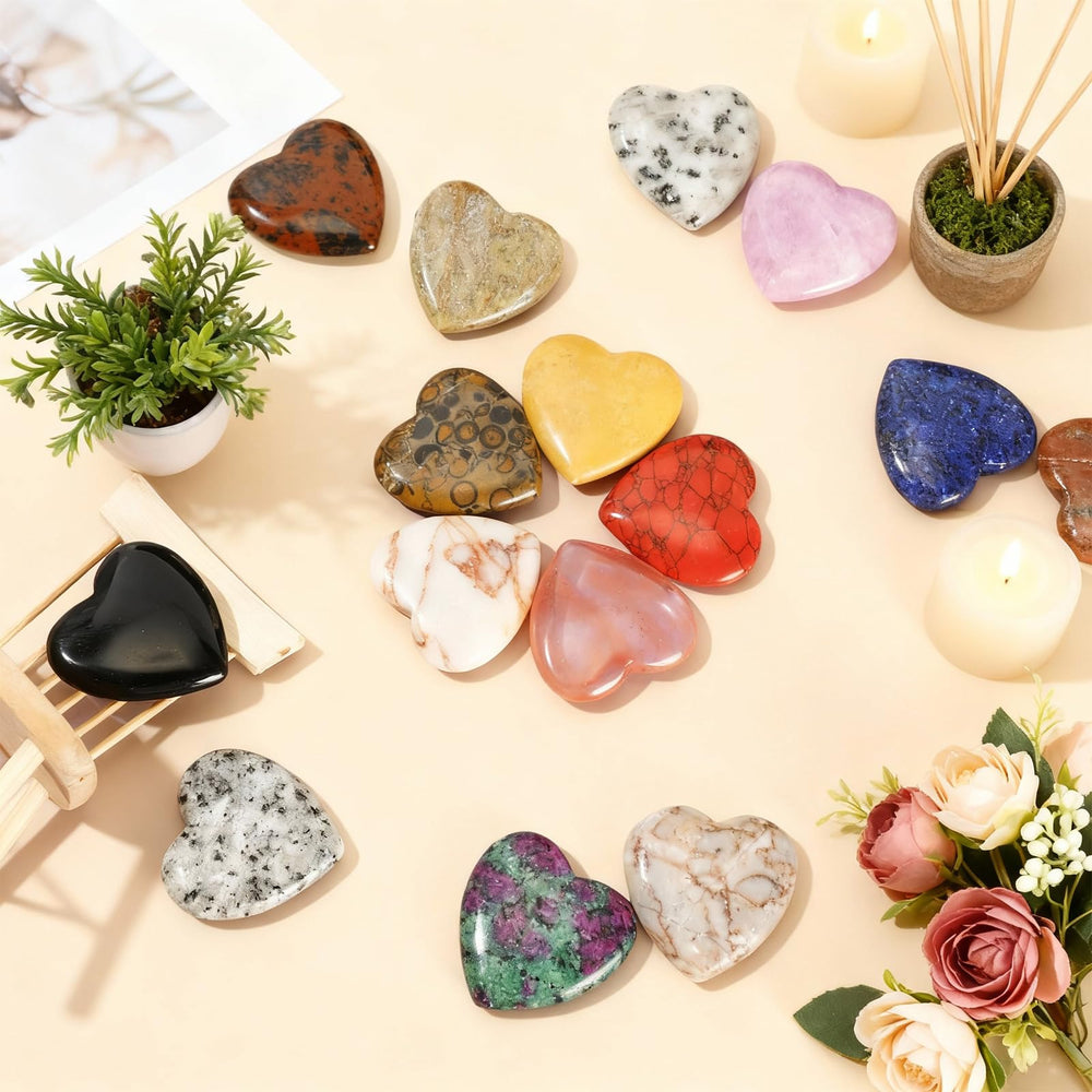 Nuenen rose quartz heart for DIY jewelry and handmade decor projects