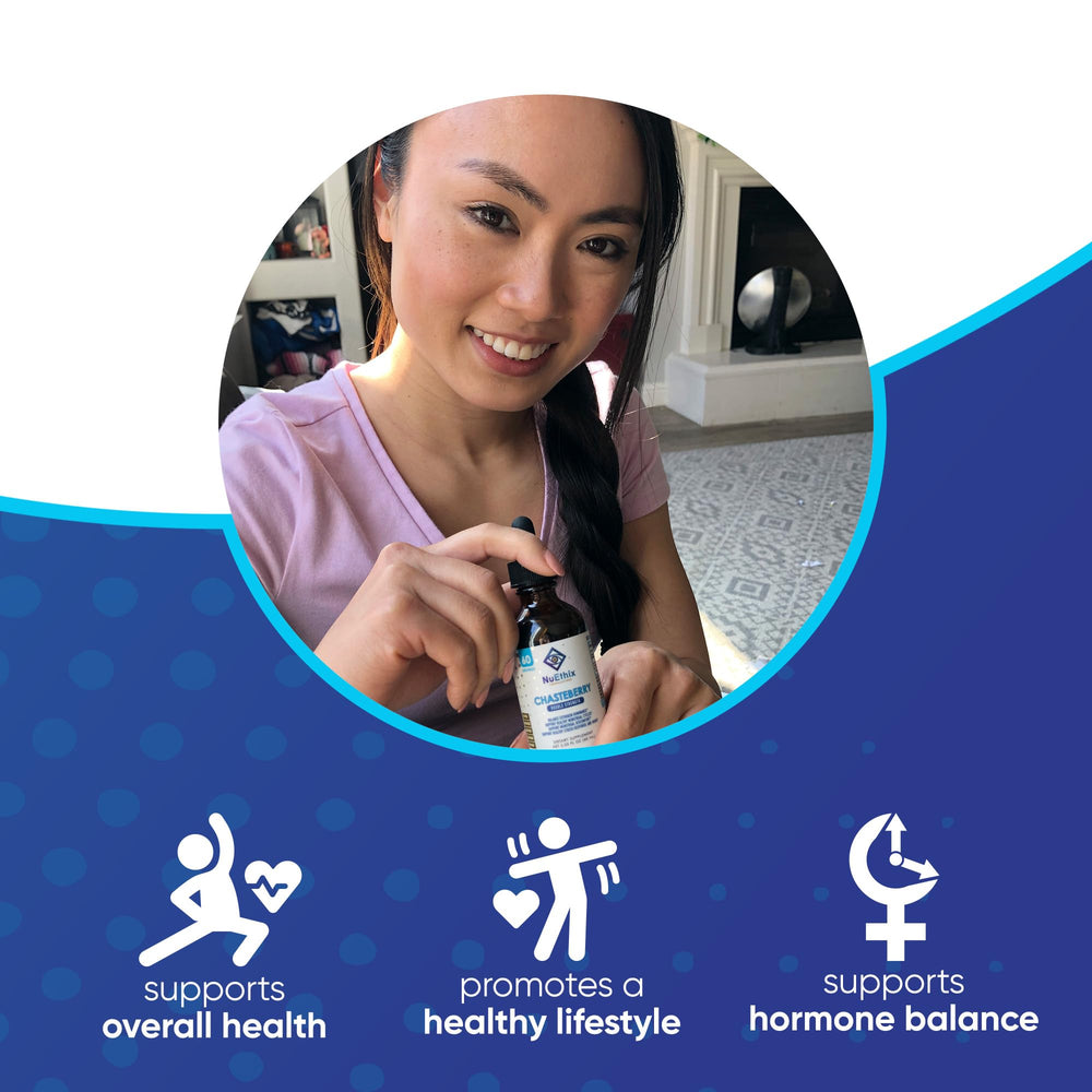 NuEthix chasteberry daily-use routine image suggests steady support for wellbeing