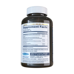 NuEthix Cort-Eaze bottle back label with supplement details for users