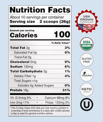 NUFYX Heavenly Protein Powder bag open for baking and smoothies