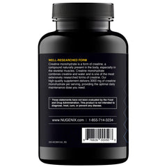 Nugenix Essentials Creatine Monohydrate pills for daily use during training sessions.