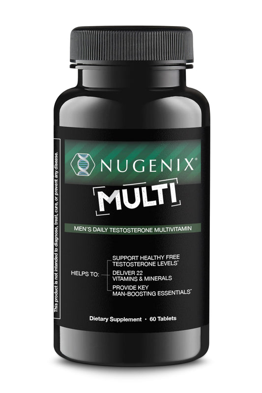 Nugenix multivitamin tablets bottle front view for daily vitality support