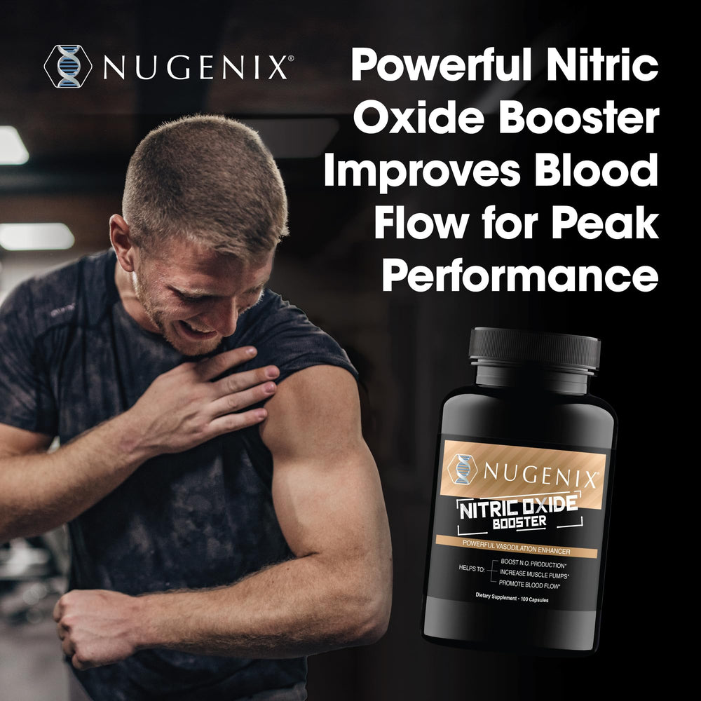 Nugenix Nitric Oxide Booster L-Arginine AKG detail.