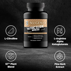 Nugenix Nitric Oxide Booster L-Citrulline ingredient close-up.