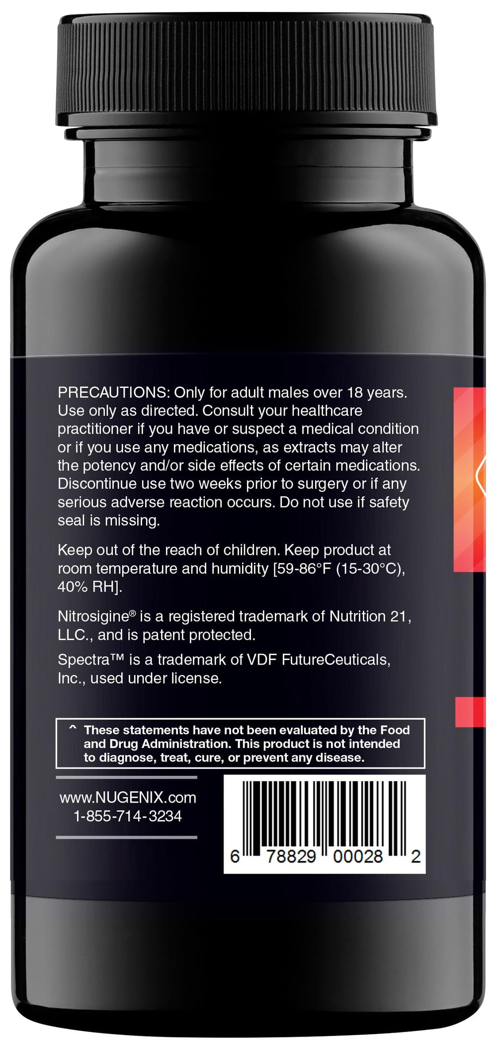 Nugenix Perform label ingredients show clinically validated components for vitality