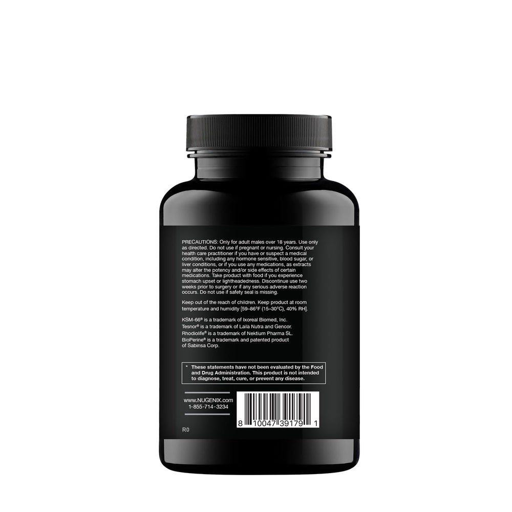 Nugenix Total-T Maxx ingredients label with patented components.
