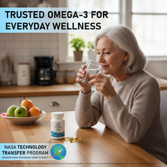 Sustainably sourced wild-caught fish in Nugevity Omega Max label