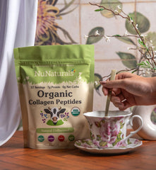 Nunaturals Collagen Peptides coffee mix improves texture with no grit.