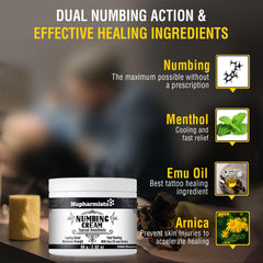 Nupharmisto cream on skin demonstrates non-greasy, odor-free use