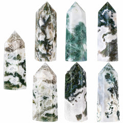 Nupuyai reiki chakra tower adding calm ambience to a desk or altar space.