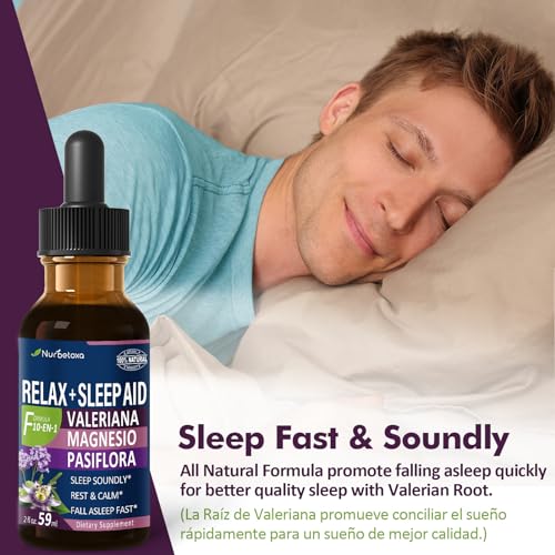 Nurbetoxa Sleep Aid Drops dropper close-up for easy nightly dosing.