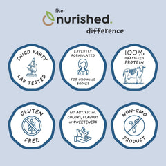 Nurished Cookies & Cream Mighty Milk ingredients highlight organic spinach and probiotics