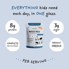 Nurished Mighty Milk serving suggests easy daily nutrition on busy mornings