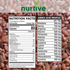 NURTIVE label close-up highlighting gluten-free and non-GMO credentials