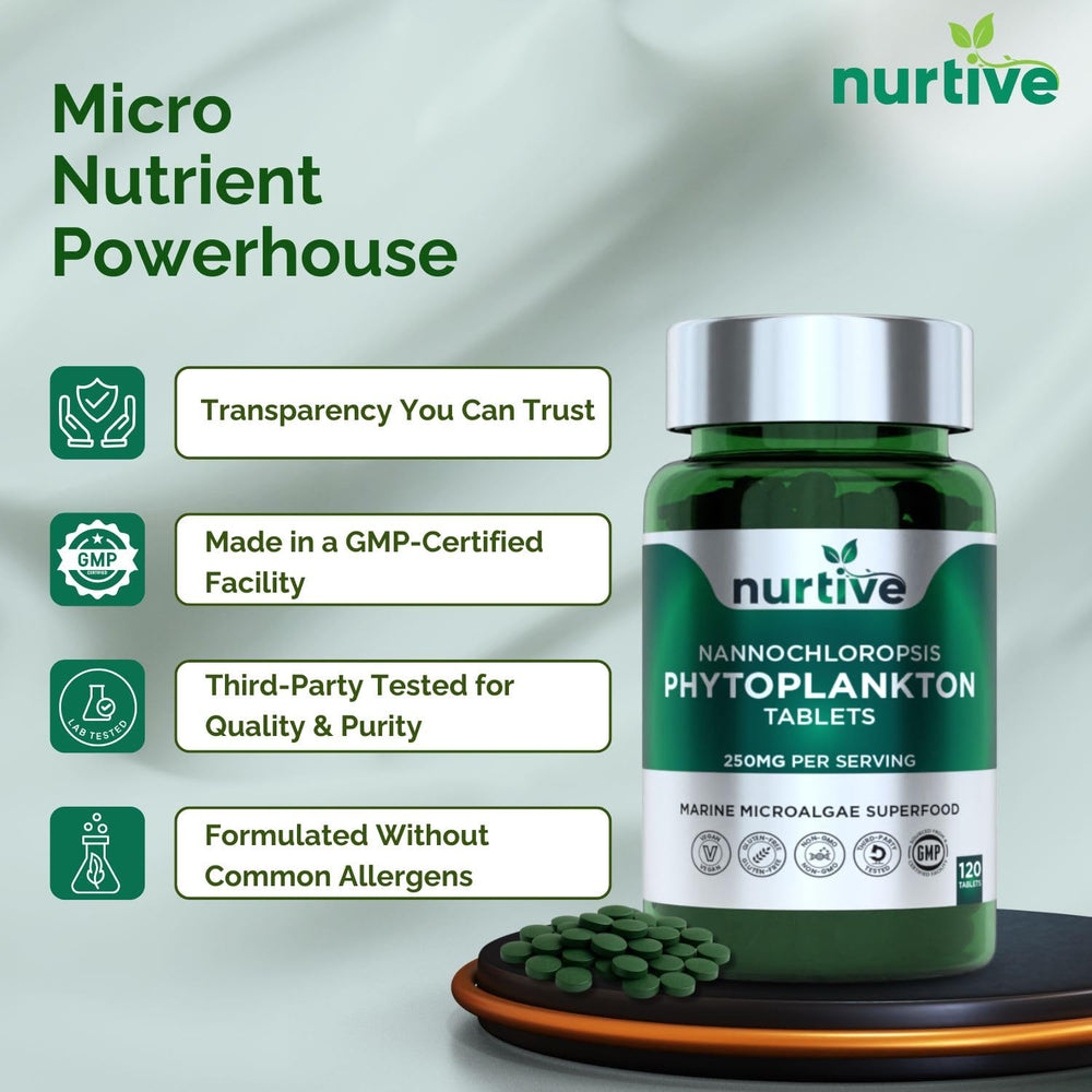 NURTIVE Nannochloropsis tablets two-tablet daily dose suggested