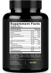 NURTURLY B Complex label highlights essential vitamins.